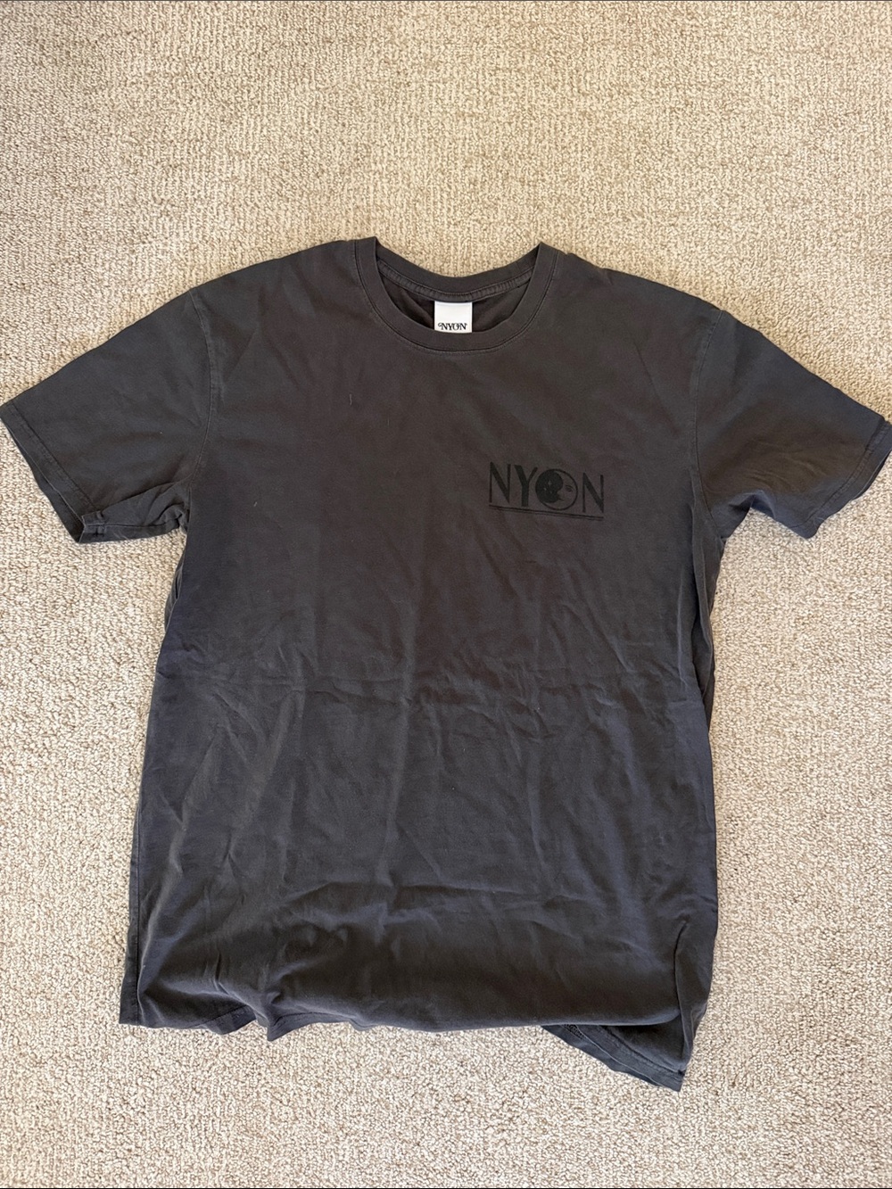 Men's Charcoal NYON Tee New York or Nowhere Day N Night Large new without tags
